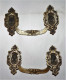 Delcampe - ANCIEN LOT 2 POIGNEES DE TIROIR BRONZE SIGNE E. MULLER PARIS STYLE LOUIS XV TBE - Bronces