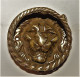 TRES ANCIEN PETIT HEURTOIR EN BRONZE DECOR TETE DE LION BE - Bronzen