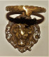 TRES ANCIEN PETIT HEURTOIR EN BRONZE DECOR TETE DE LION BE - Bronzi