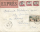 FRANCE ANNEE 1962 N°1263x3,1318 SURCHARGES EA SUR ENVELOPPE EXPRES SAIDA 19 9 1962 TB - Guerra D'Algeria