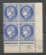 FRANCE ANNEE 1938/1941 N°374 BLOC DE 4EX NEUFS* MNH COIN DATE 16/1/39 TB COTE 70,00 €  - 1930-1939