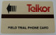 SOUTH AFRICA - Telkor - Magnetic - Field Trial - Engineer Sample - With Control Number - South Africa