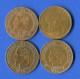 2  Cents  4  Pieces1862 A +1855d +1895 A +1902 - 2 Centimes