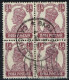 Inde Anglaise - 1939 - Y&T N° 162 X 4, Oblitéré Bara Bazar Calcutta - 1936-47 Koning George VI