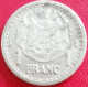 1 Franc Monaco 1943 Aluminium (TB+) - 1922-1949 Luigi II