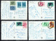 8 CP Diverses: KIVU, Construction D'une Case Et Paysages Divers -  Circulated - Circulé - Gelaufen - 1963. - Ruanda-Burundi