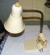 VINTAGE VRAIE ANCIENNE LAMPE METAL PIED DESING RECTANGLE USINE DE BUREAU METIER LOFT - Lighting & Lampshades