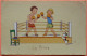 CARTE HUMORISTIQUE LA BOXE - ILLUSTRATEUR GIL -2 SCANS-15 - Boxing