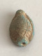 Delcampe - Très Petite Amulette Scarabée Verdâtre En Forme De Coquille - Égypte Ancienne, Basse époque, 664-332 BC - Archeologie