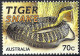 AUSTRALIA 2014 QEII 70c Multicoloured, Fauna-Things That Sting- Tiger Snake FU - Usati