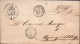 A82 - LETTERA DA RIVAROLO FUORI AD ACQUANEGRA SUL CHIESE 1863 - TIMBRI SARDO-ITALIANI - 1. ...-1850 Prephilately