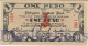 PHILIPPINES 1 PESO 1944 PICK S339 AUNC EMERGENCY BANKNOTE - Philippines