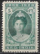 Ned. Indië: KRAS (326) Op 1923 Regeringsjubileum Kon. Wilhelmina 5 Cent Groen NVPH 160 D - Niederländisch-Indien