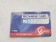 NIGERIA-(NG-VMO-REF-0001A)-V-mobile-(6818-8454-9743-0227)-(10)-(500 Naria Nigri)-used Card - Nigeria