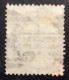 GB 16 Victoria 4 P Rose YT N° 25 Fleurs Héraldiques Oblitéré Noir + Rouge - Used Stamps