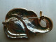 Broc-061 Broche  Tête D' éléphant Marron Clair,et Foncé Oeil Serti D'un Brillant ,50mm/41mm, Poids=34,20g - Autres & Non Classés