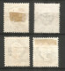 Iceland 1911 , Used Stamps Michel # 63-66 - Oblitérés