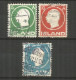 Iceland 1912 , Used Stamps Michel # 69-71 - Gebraucht