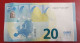 FRANCE 20 Euro 2015 Draghi  Letter UB  UNC/aUNC   Print Code  U002 F5 - 20 Euro