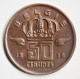 Belgique - 50 Centimes 1958 - 50 Cents