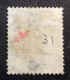 GB20 Victoria 1s Vert YT N° 31 Fleurs Héraldiques Oblitéré - Used Stamps