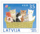 Latvia 2013 Cat /cats Pet Fee Full Set MNH - Letonia