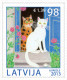 Latvia 2013 Cat /cats Pet Fee Full Set MNH - Letonia