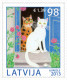 Latvia 2013 Cat /cats Pet Fee Full Set MNH - Lettonie