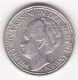 Pays Bas 25 Cents 1939 Wilhelmina, En Argent , KM# 164, SUP/XF - 25 Centavos