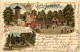 Northeim - Gruss Vom Aussichtsthurm - Litho 1896 - Northeim