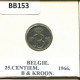 25 CENTIMES 1966 DUTCH Text BELGIQUE BELGIUM Pièce #BB153.F.A - 25 Cents