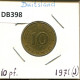 10 PFENNIG 1971 J BRD ALLEMAGNE Pièce GERMANY #DB398.F.A - 10 Pfennig