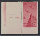 San Marino 346 Uu ** 1946, Flugpost 20 L. Unten UNGEZÄHNT, Postfrisch, 650 € - Neufs