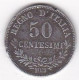 Regno D'Italia , 50 Centesimi 1863 M Milano, Vittorio Emanuel II , En Argent - 1861-1878 : Victor Emmanuel II.