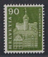 Schweiz 709 DP ** 90 Rp. Munot Mit DOPPELPRÄGUNG, Postfrisch, Geprüft KW 1100,-€ - Unused Stamps