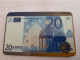 GREAT BRITAIN   20 UNITS   / EURO COINS/ BILJET 20 EURO    (date 03/ 98)  PREPAID CARD / MINT      **16505** - Collezioni