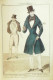 Delcampe - Journal Des Dames & Des Modes 1829 Costume Parisien Année Complète 96 Planches Aquarellées - Eaux-fortes