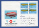 Swiss 4 Block Mi 1049 On Used Letter 1975 (non FDC) - Palau