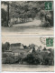 LOT 2 CPA Voyagé 1909 & 1916 * RUFFEC Les Promenades (animée ) & Vieux Château Féodal Du XIe Siècle * E. Billard Editeur - Ruffec