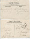 LOT 2 CPA Voyagé 1909 & 1916 * RUFFEC Les Promenades (animée ) & Vieux Château Féodal Du XIe Siècle * E. Billard Editeur - Ruffec