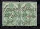 Griqualand Revenue 4d Green, Pair Good Used Barefooot 51 - Griqualandia Occidental (1874-1879)