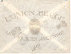 TP 76(2) GB-83 S/L. Union Belge En Recommandé Obl. BXL (Q-L) 10/3/1911 > E/V  Feuille De Collection Explicative - 1905 Barbas Largas