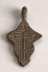 Antique Croix Chrétienne En Bronze, Moyen-âge Tardif, Du Début 14ème à Fin 16ème Siècle - Religiöse Kunst