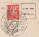 TP PETAIN N° 511 Perforé " EXP / P.S Sur Carte Du CENTRE D'ENTR'AIDE * DES PRISONNIERS RAPATRIES DE SAUMUR. (TTB) - Lettres & Documents