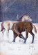 HORSE Animals LENTICULAR 3D Vintage Postcard CPSM #PAZ149.GB - Chevaux