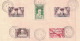 DIFFÉRENTS TIMBRES D'INDOCHINE SURCHARGÉS OBLITÉRÉS CACHET CAD 4-4-1946 HANOI CHANH-THAU-CUC BUU-TIN VIET-NAM VIETNAM - Viêt-Nam