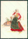 Nuoro Costumi Sardi Loy RILIEVO FG Cartolina MQ5279 - Nuoro