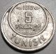 5 Francs Tunisie 1376 (1957) - Tunesien