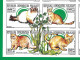 Madagascar, Malagasy 1993; Fauna: CATS, Dogs, Insects, Reptiles; 4 Quatrains Form A Block Of 16v. IMPERFORATED - Katten