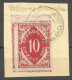 Yugoslavia SHS Slovenia Porto Mi.38 With BRIDGE Used On Piece 1919 Cancel Vodice Na Kranjskem - Gebruikt